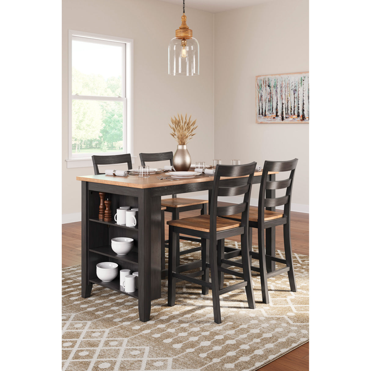 Gesthaven 5 Piece Rectangular Counter Dining Set