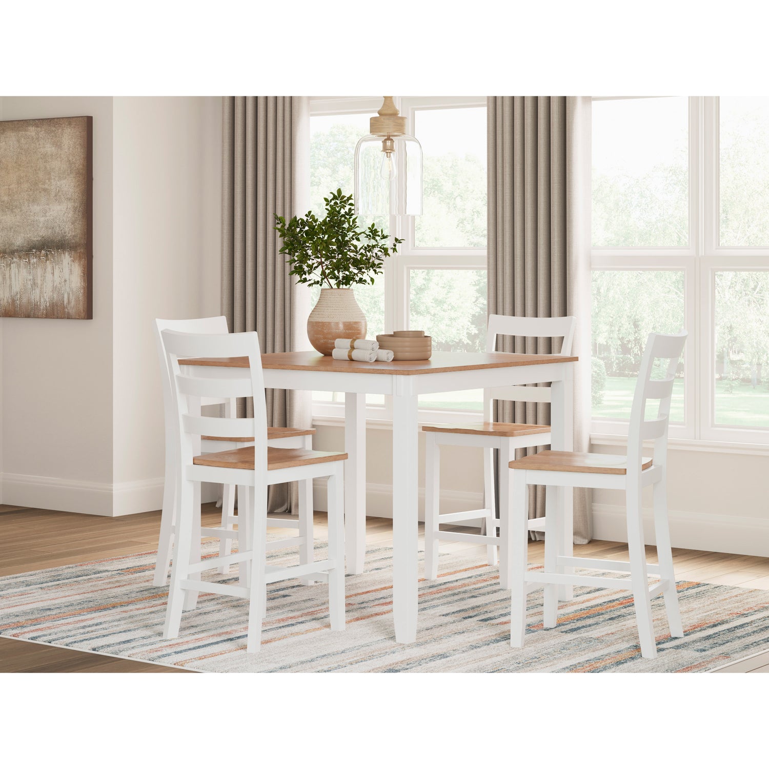 Gesthaven 5 Piece Square Counter Dining Set