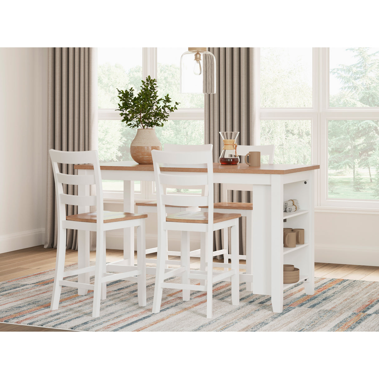 Gesthaven 5 Piece Rectangular Counter Dining Set