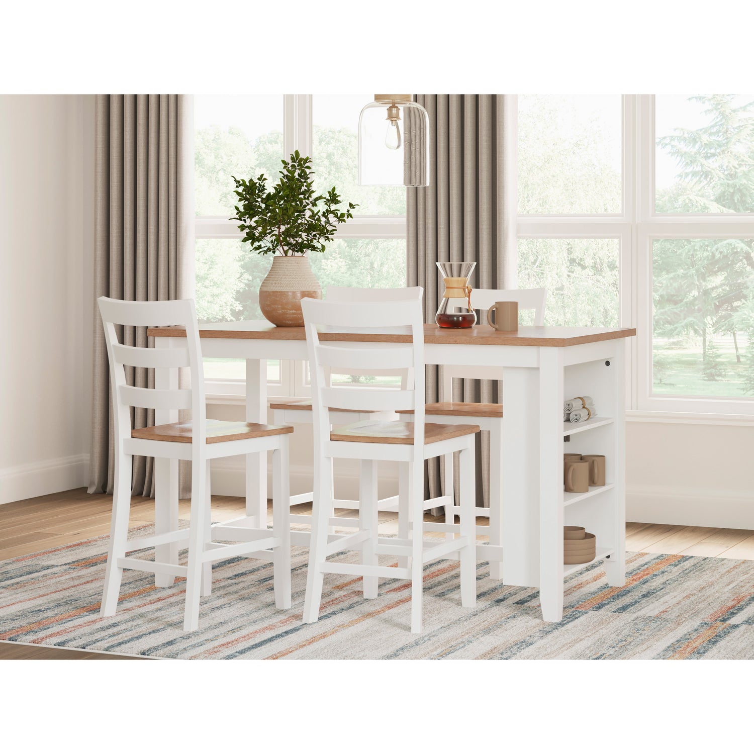 Gesthaven 5 Piece Rectangular Counter Dining Set