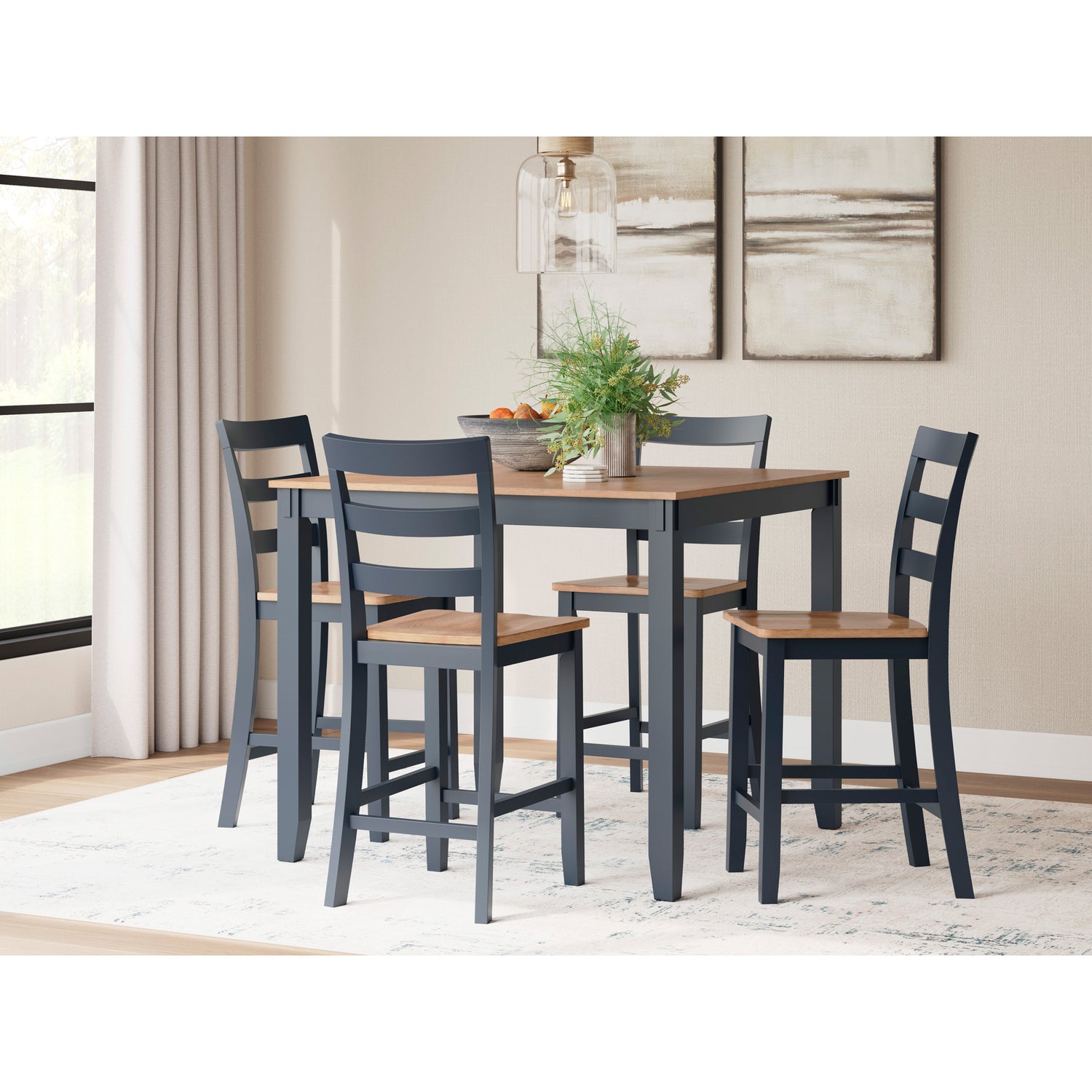 Gesthaven 5 Piece Square Counter Dining Set