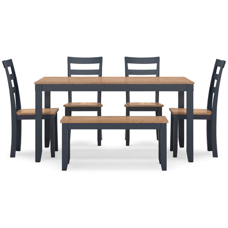 Gesthaven 6 Piece Rectangular Dining Set