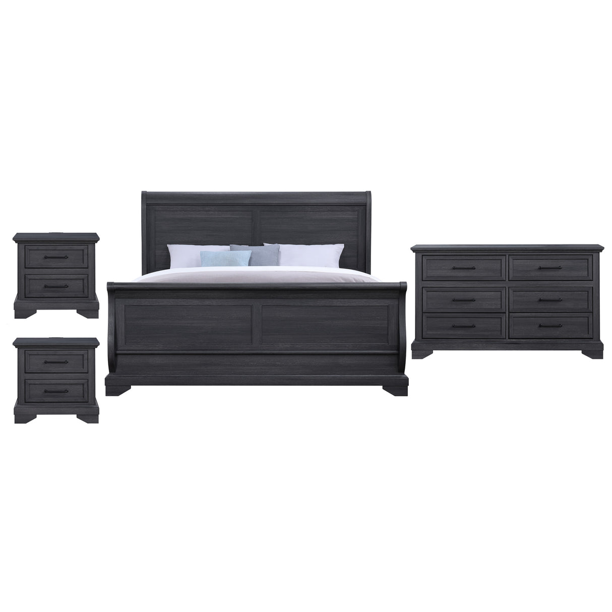 Faye 4 Piece Sleigh Bedroom
