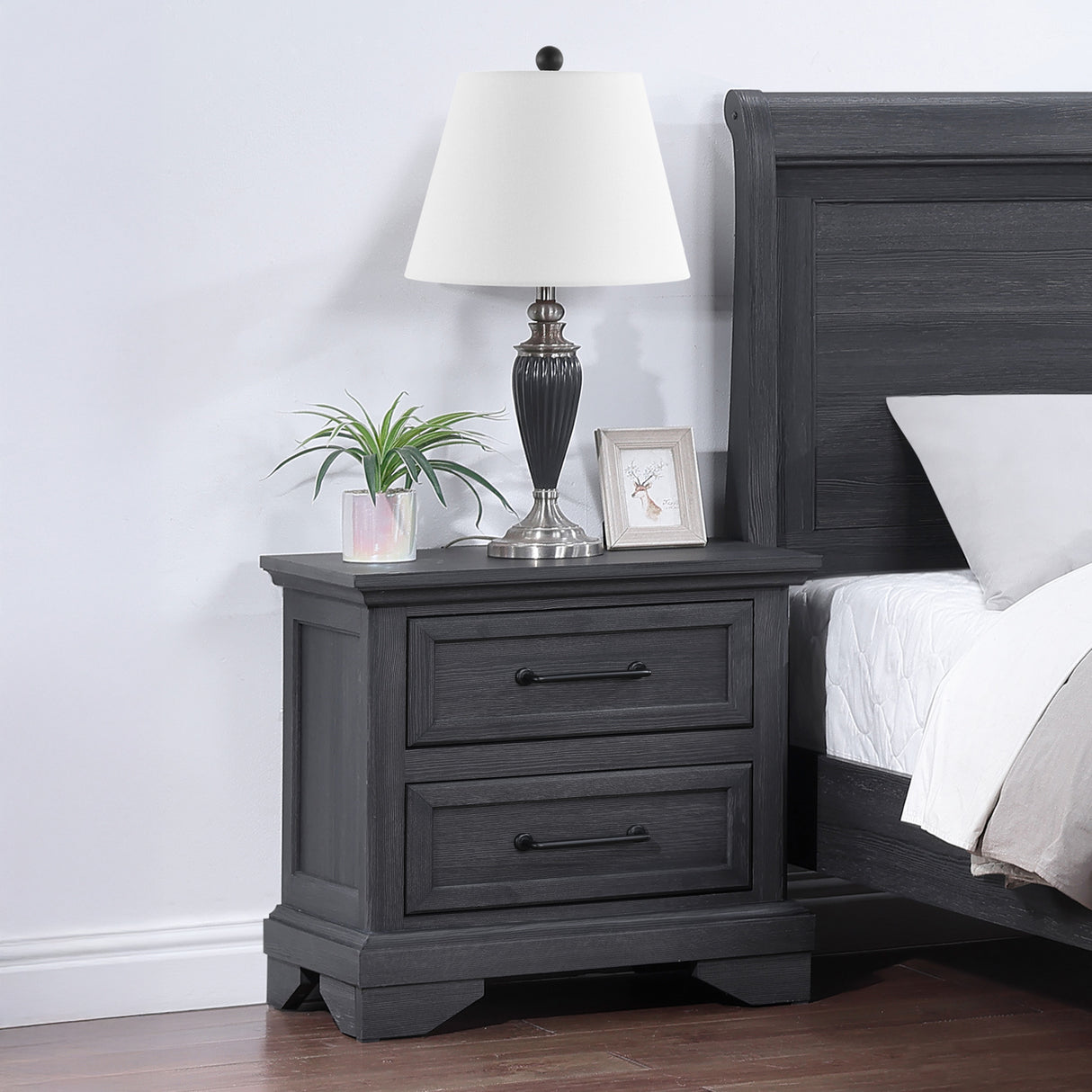 Faye 2 Drawer Nightstand