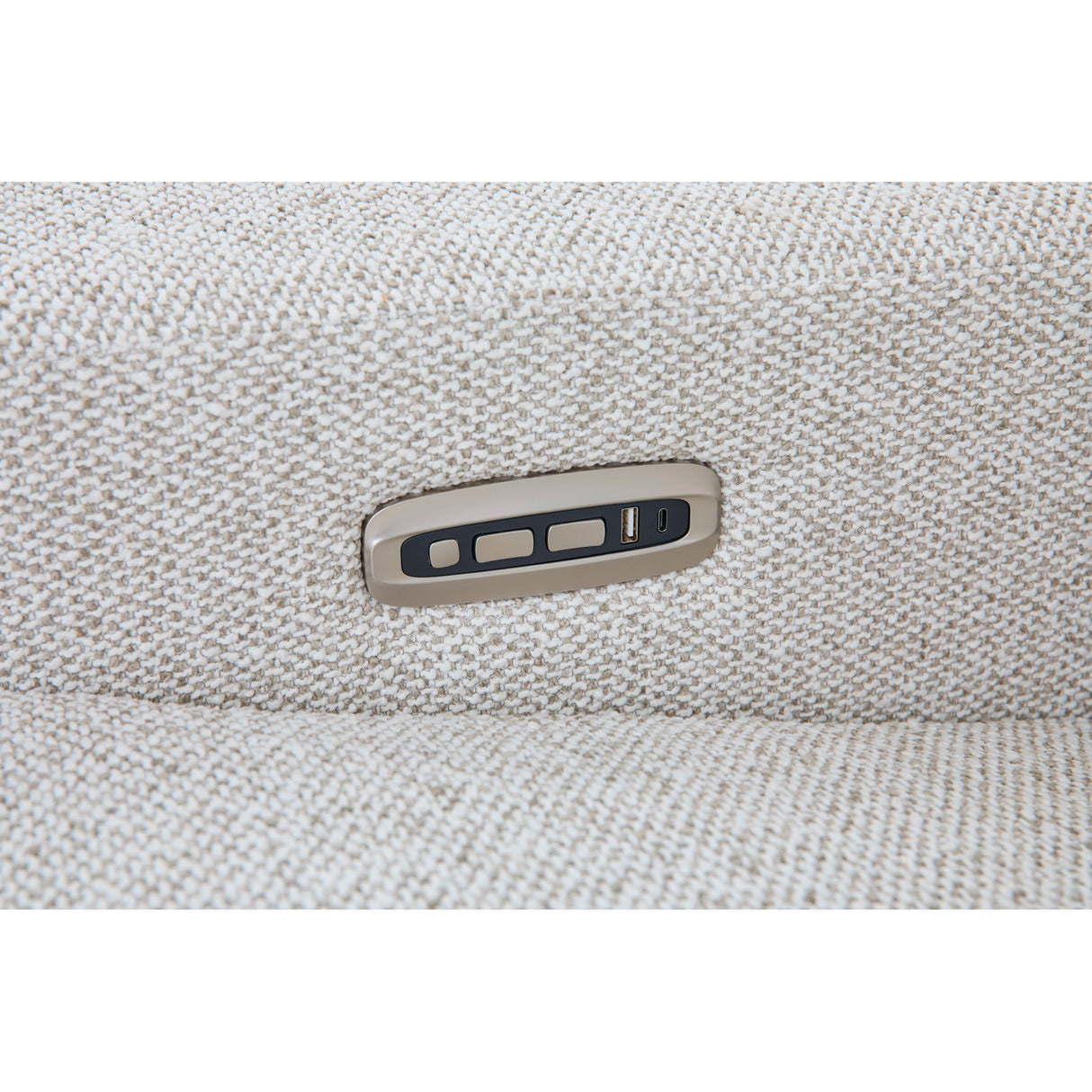 Detail view of Armitage Marble 6 Piece Dual Power Reclining Sectional