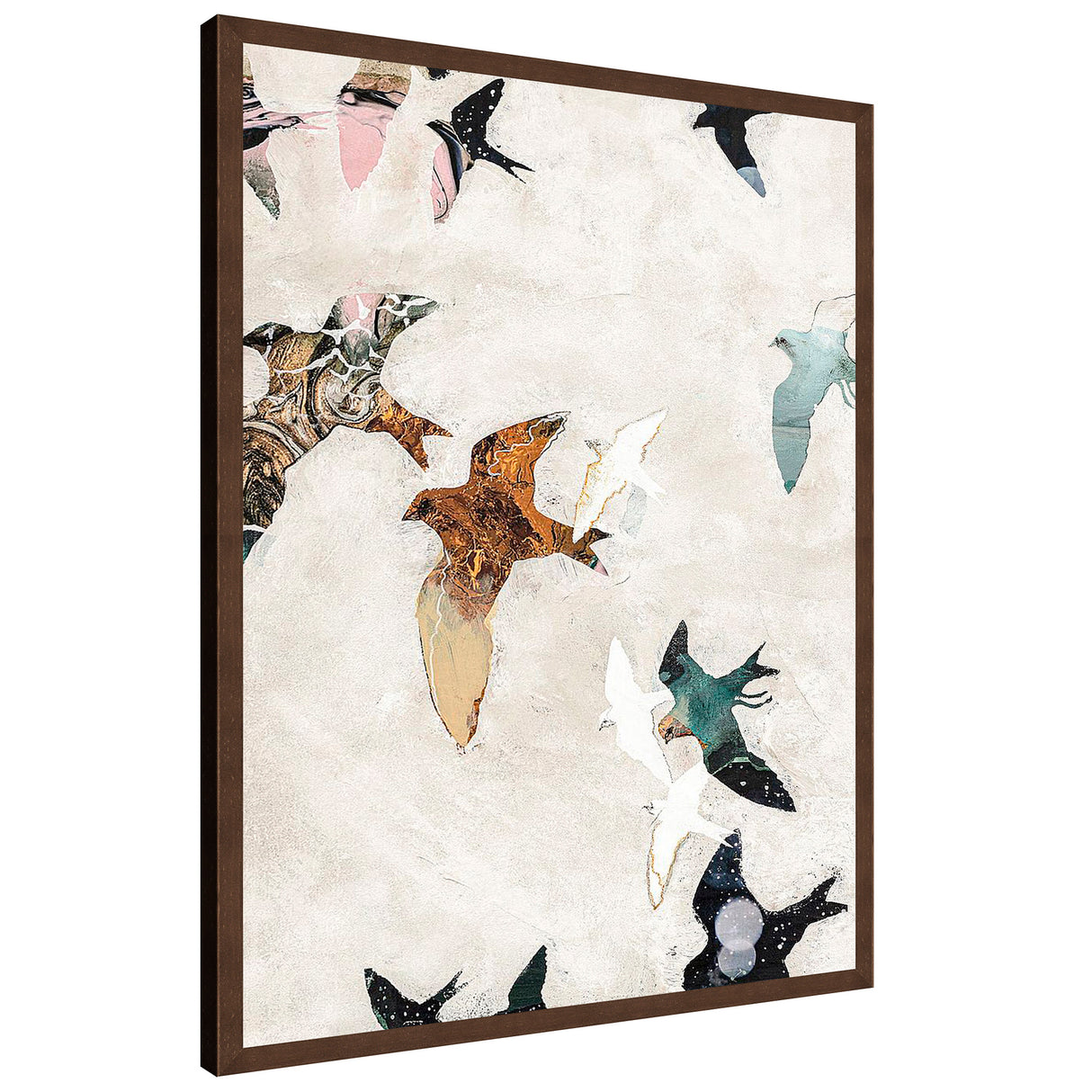 Front right view of Abstract Birds I Wall Art