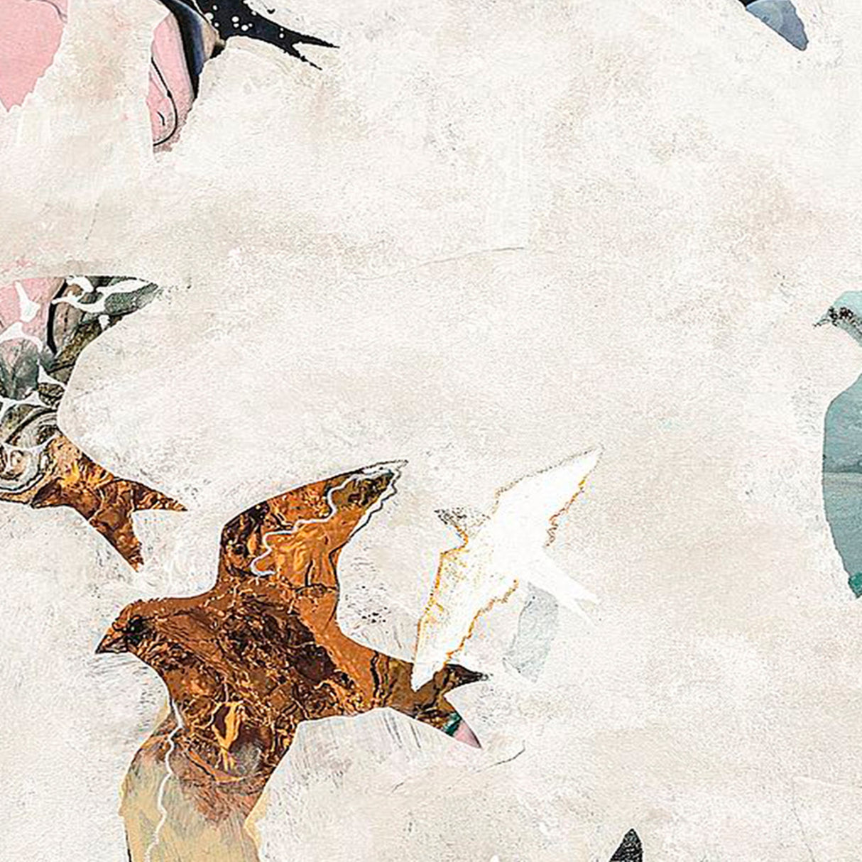 Swatch for the Abstract Birds I Wall Art