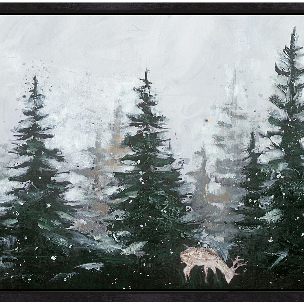 Swatch for the Deer In Forest Wall Art