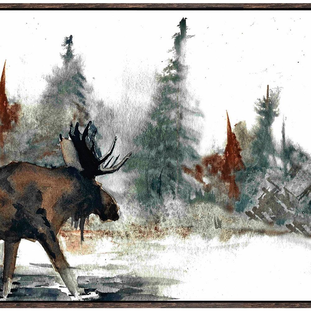 Swatch for the Lake Moose Wall Art