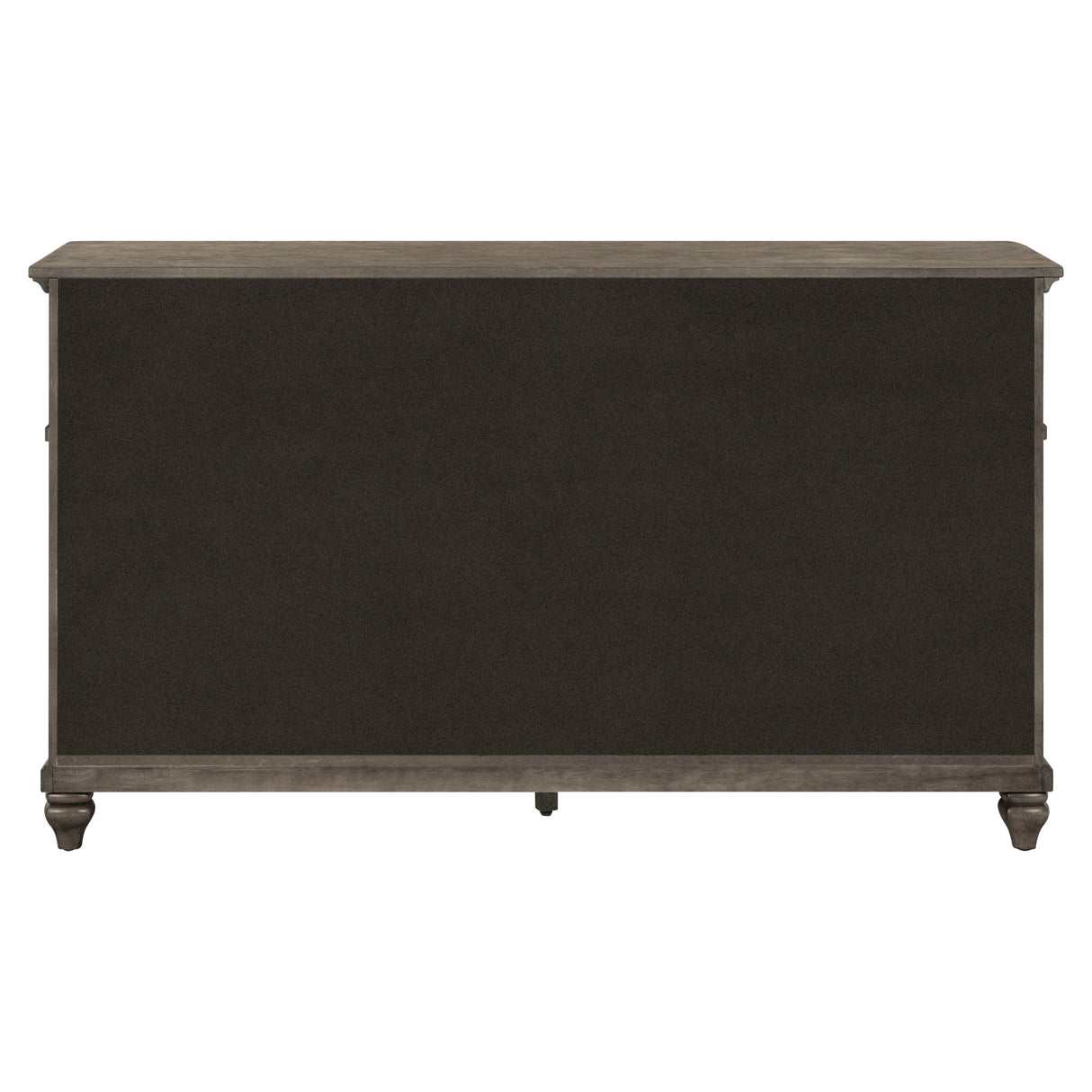 Back view of Paola Gray 6 Drawer Dresser