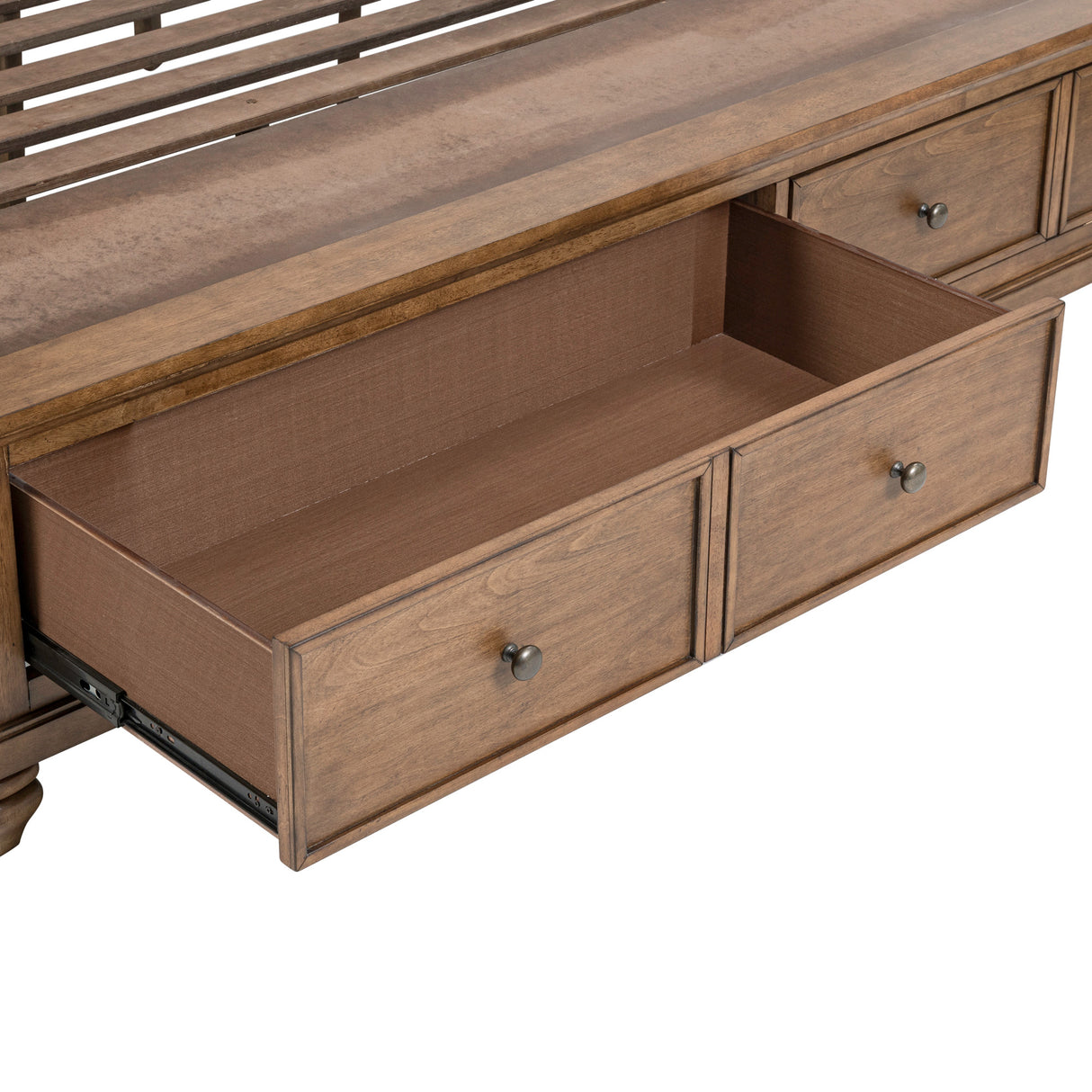 Detail view 2 of Paola Chestnut Queen Storage Bed