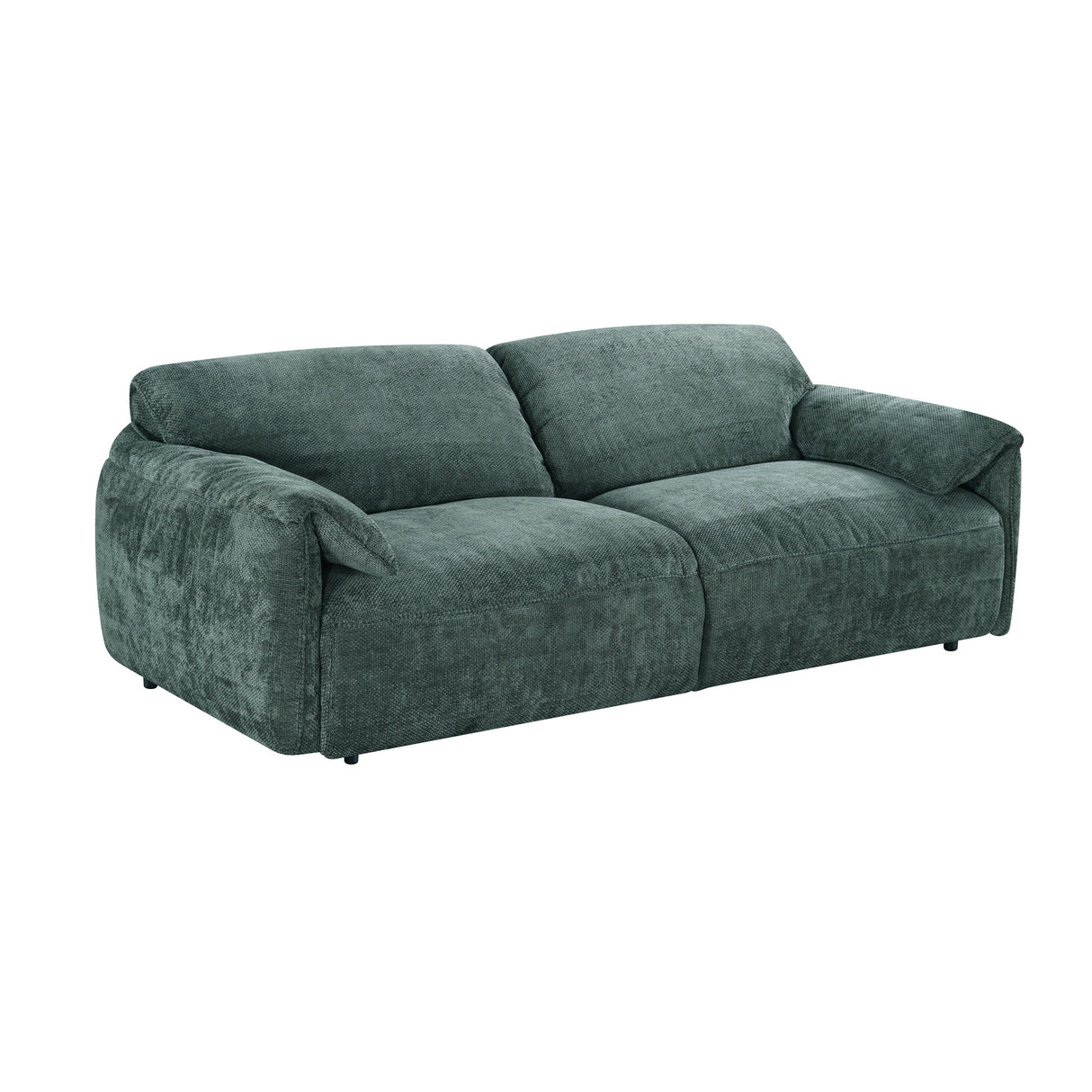Front right view of Dreamer Green 2 Piece Sofa