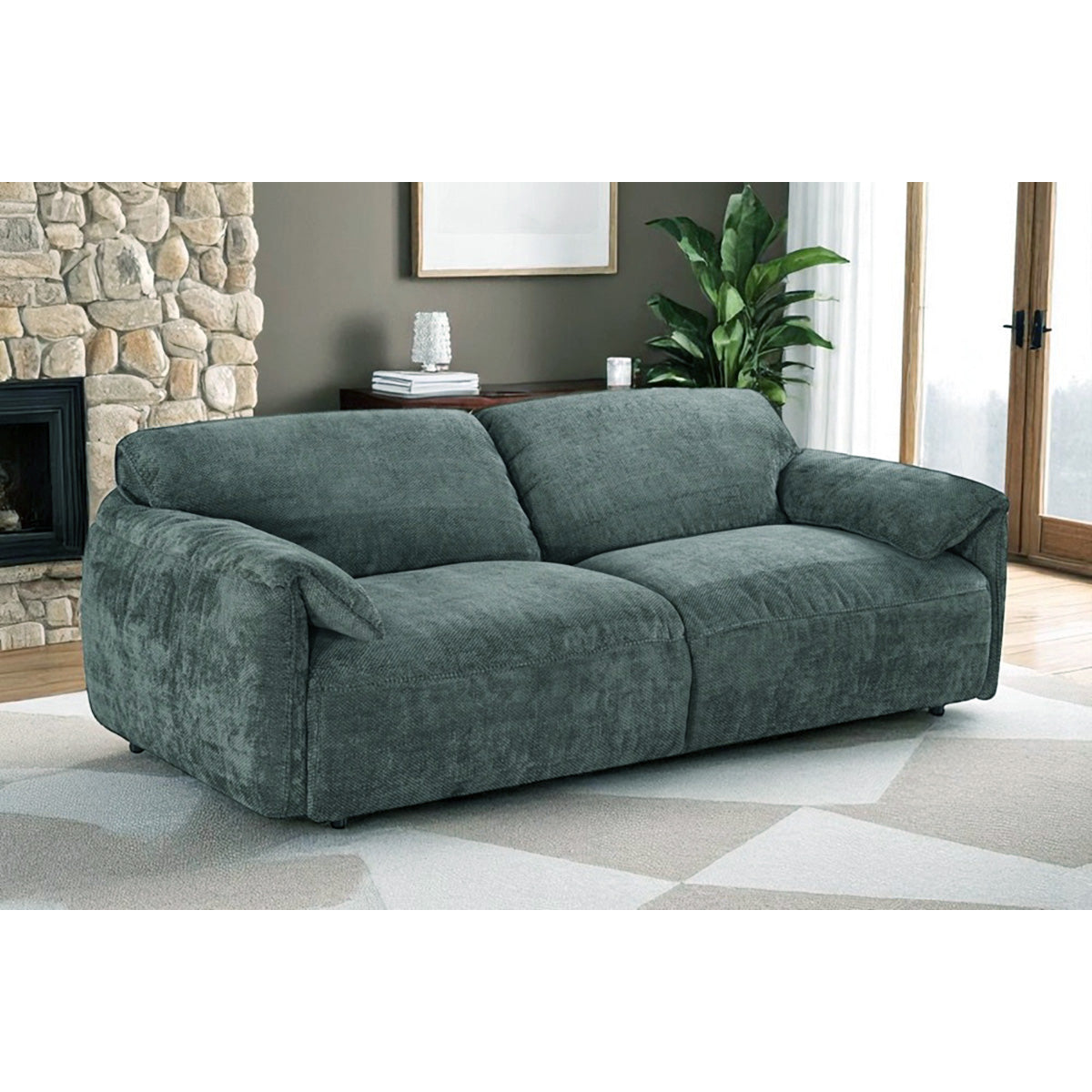 A room setting featuring Dreamer Green 2 Piece Sofa