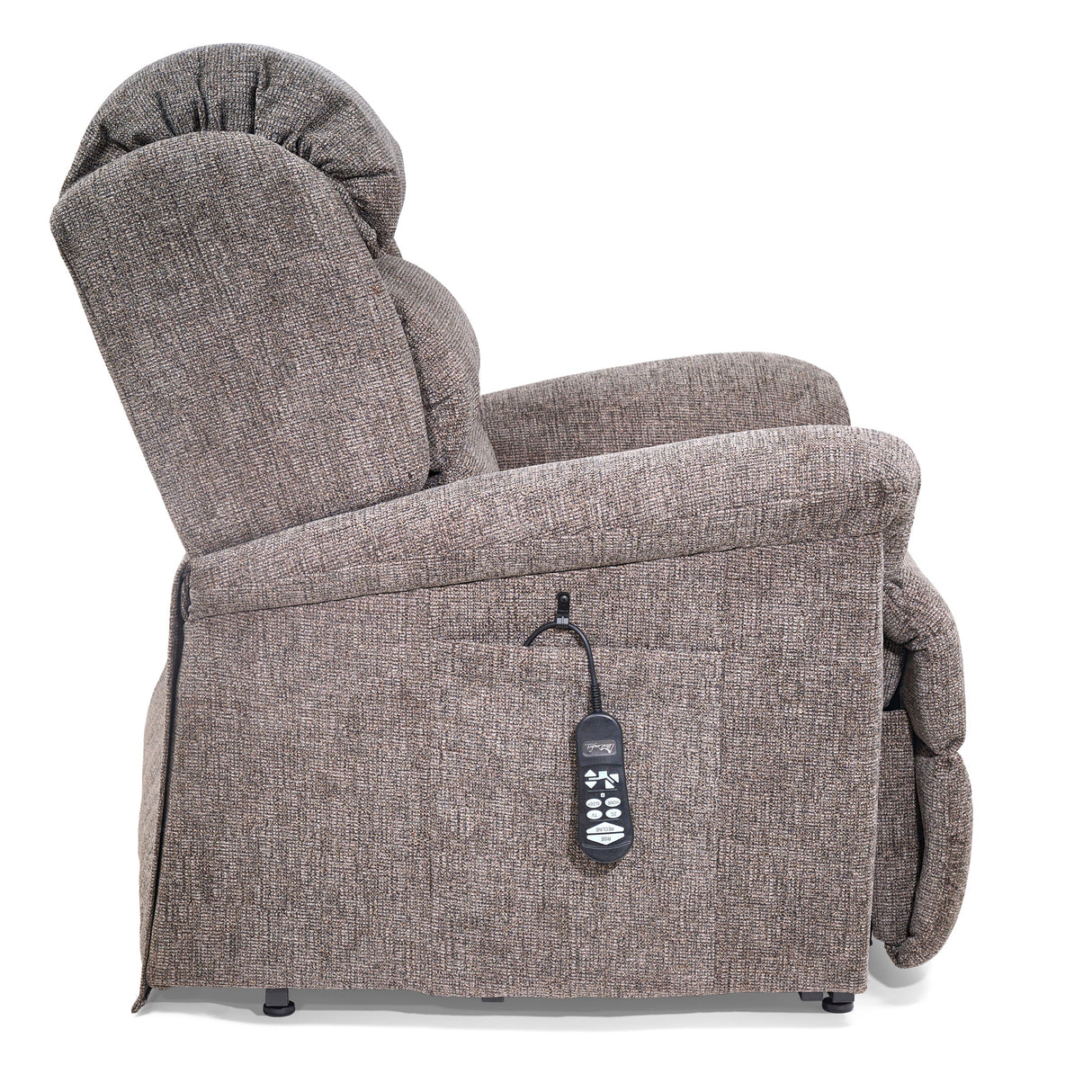 Side view of Polaris Asher Small Power Lift Chair Recliner