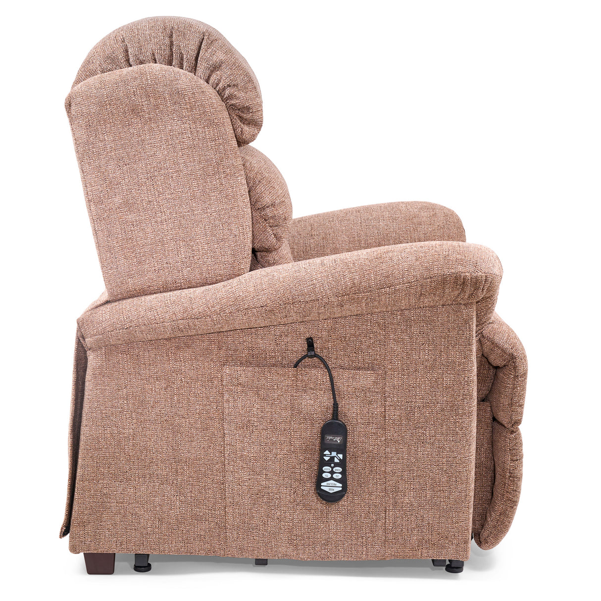 Side view of Polaris Maize Small Power Lift Chair Recliner