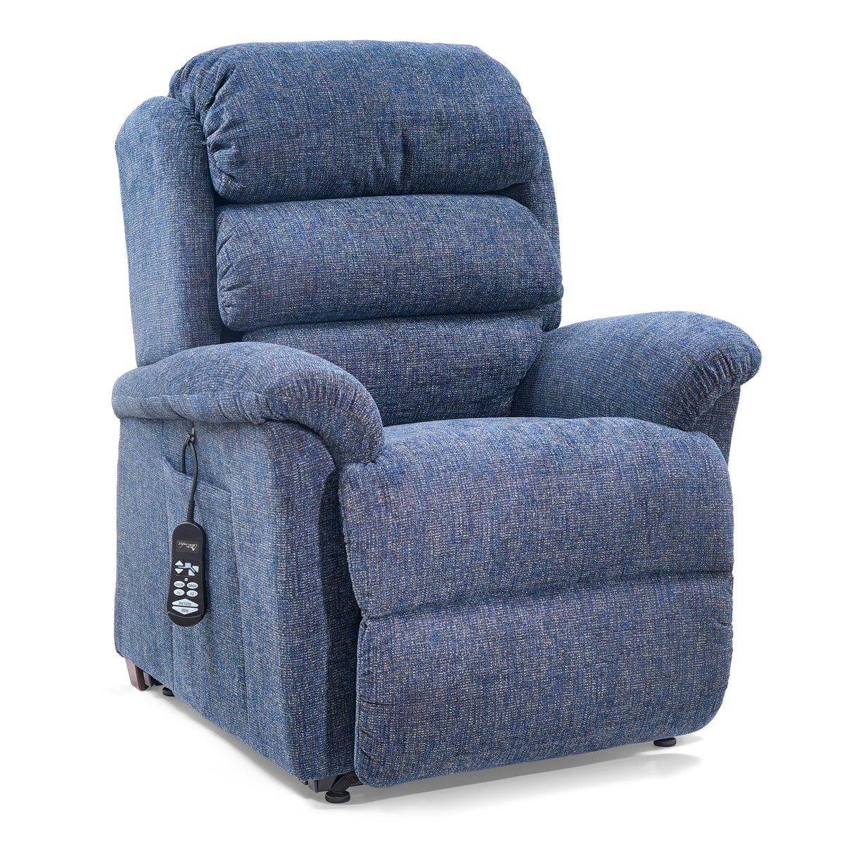 Front left view of Polaris Midnight Small Power Lift Chair Recliner