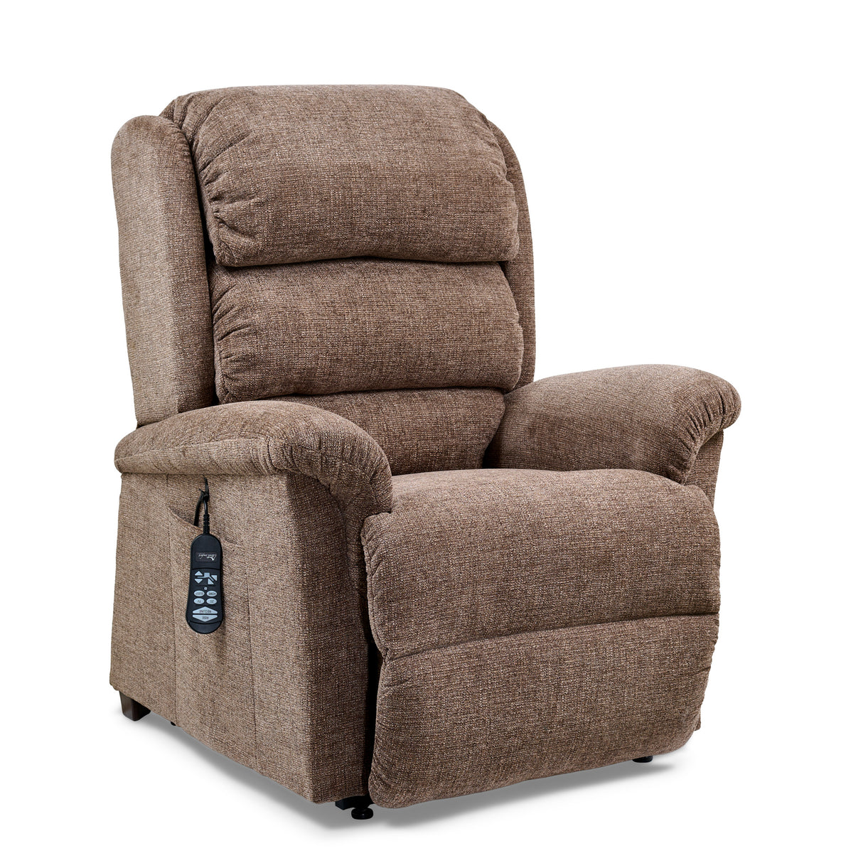 Front left view of Polaris Maize Power Lift Chair Recliner