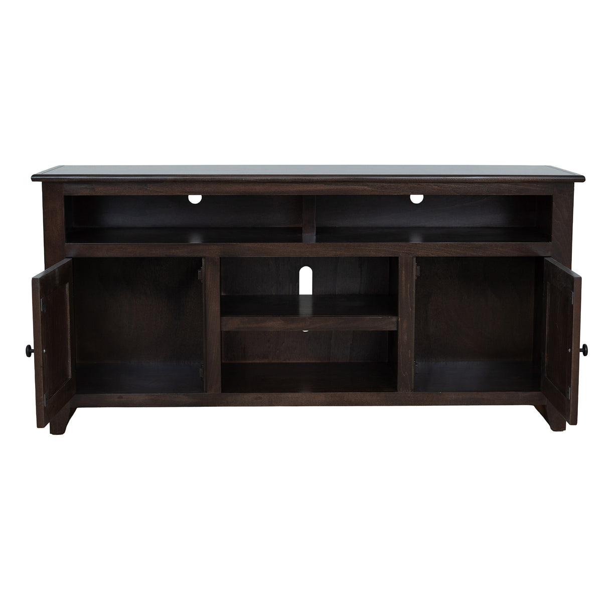 Open view of Tampico Kane Brown 58 Inch Console
