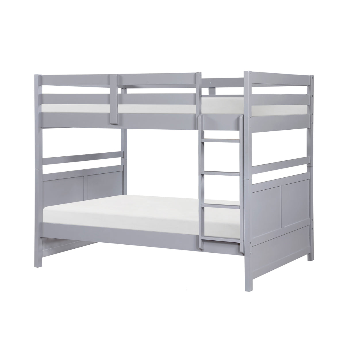 Front left view of Sloane Gray Full Over Full Bunk Bed