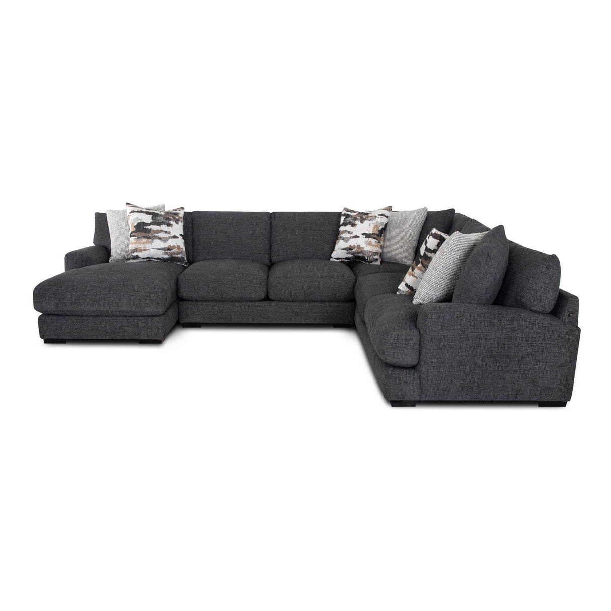 Vale Slate 4 Piece Left Chaise Sectional QK1101975
