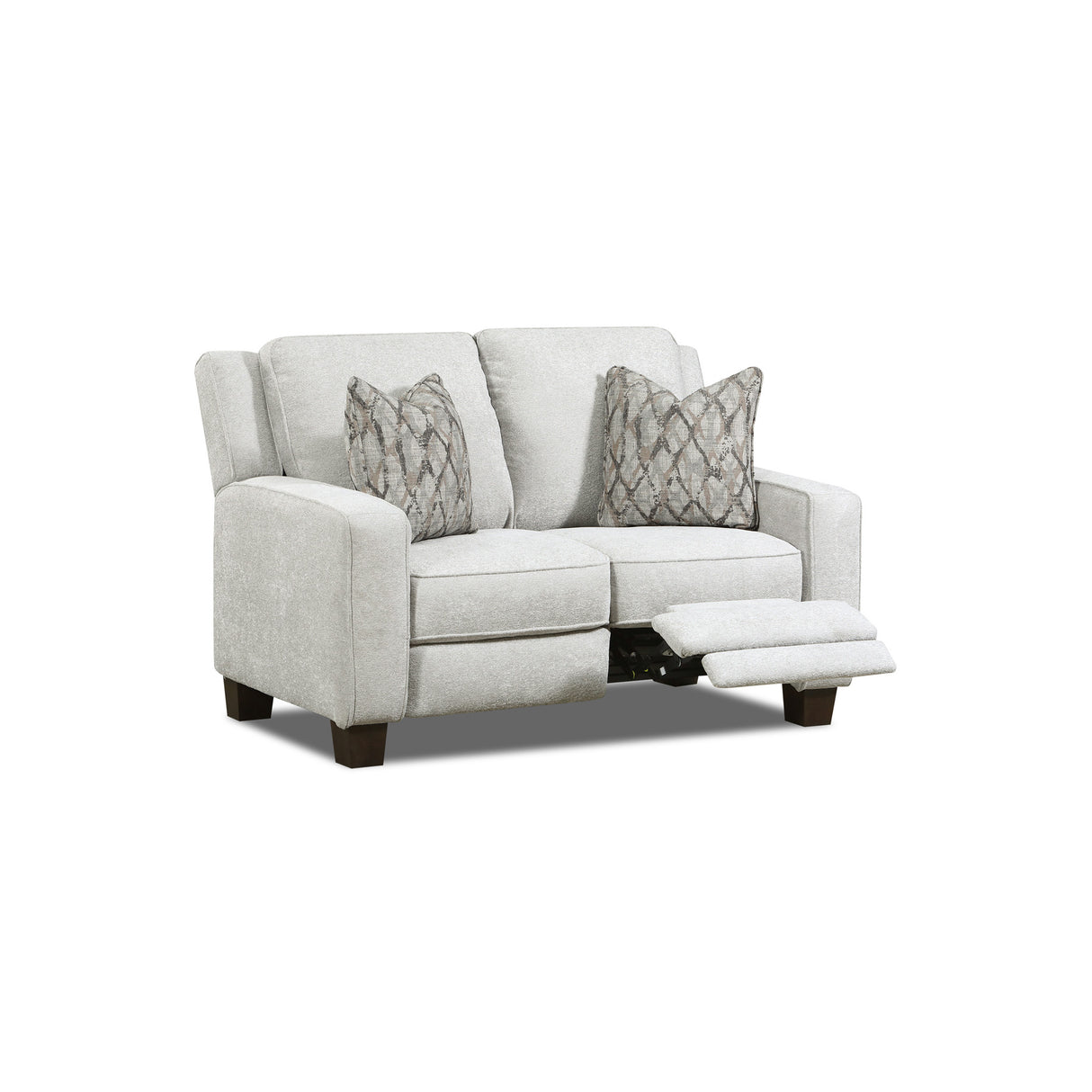 Open view of Primrose Hill Silver Power Reclining Loveseat