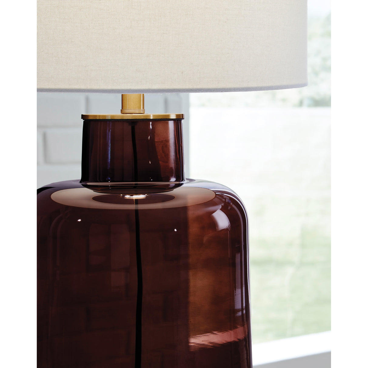 Detail view of Mette BrownTable Lamp