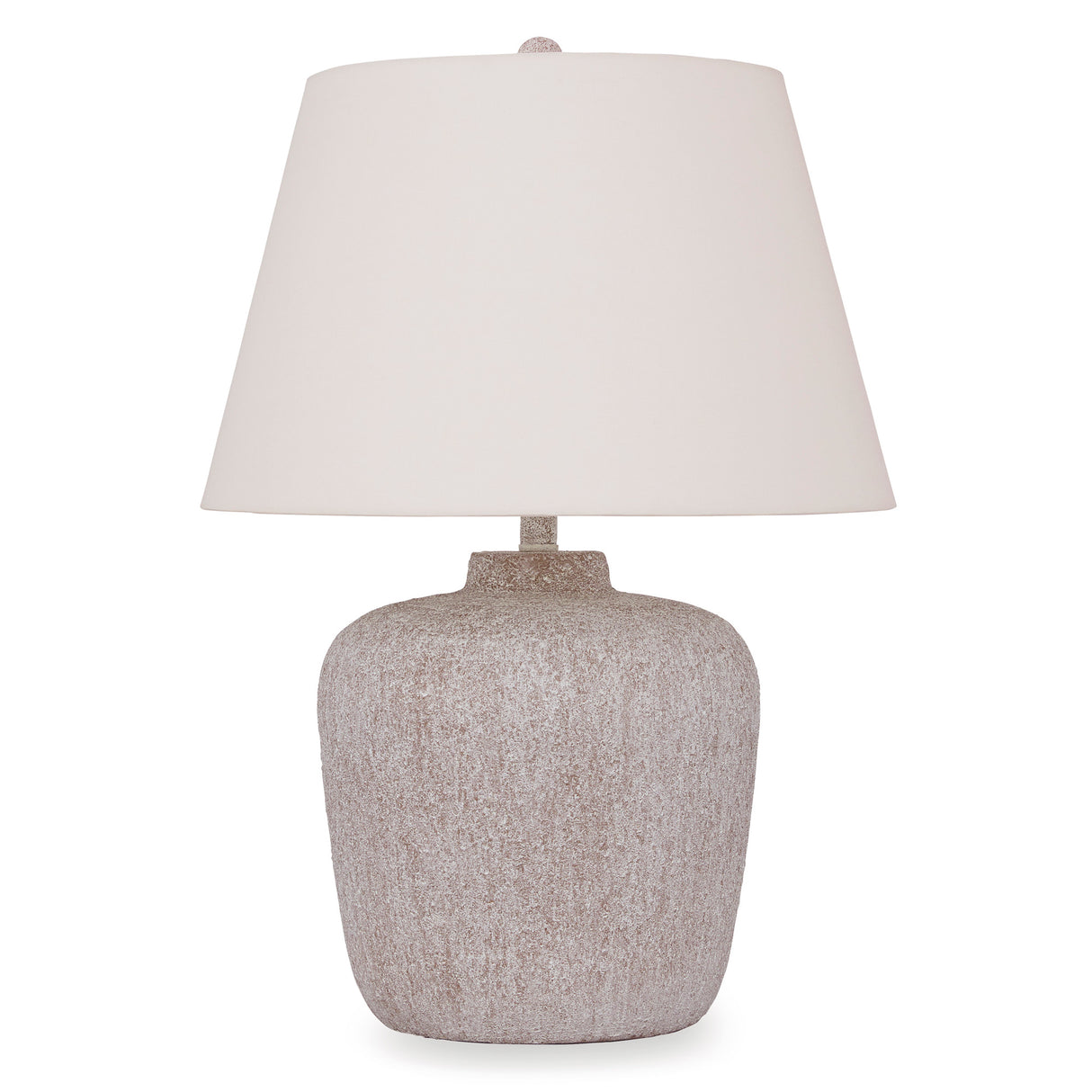 Back view of Danry Distressed Cream Table Lamp
