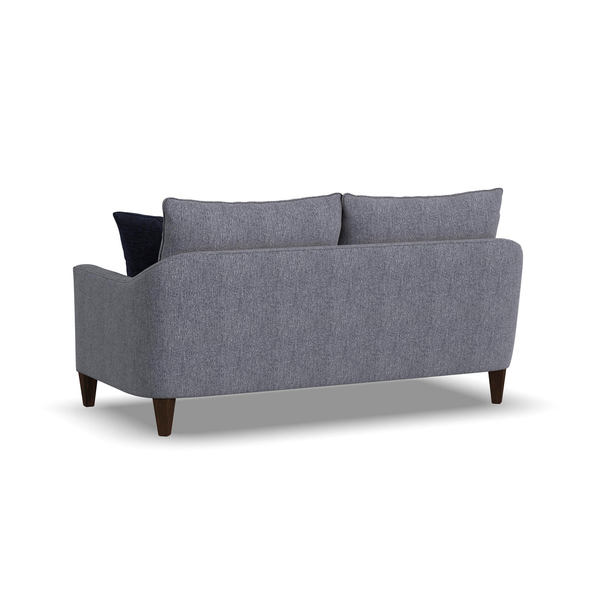 Back view of Eleanora Blue Loveseat