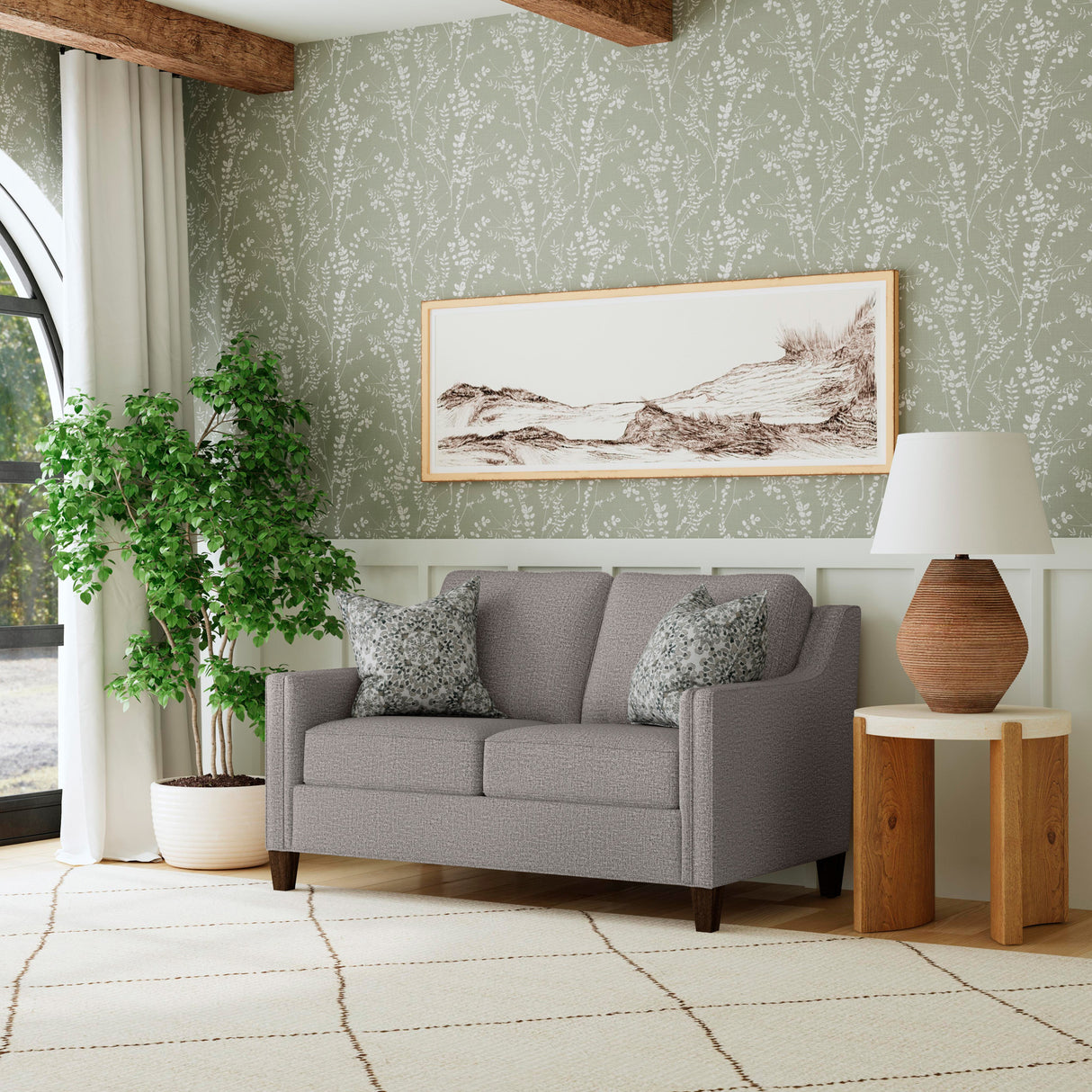 A room setting featuring Finley Timber Loveseat