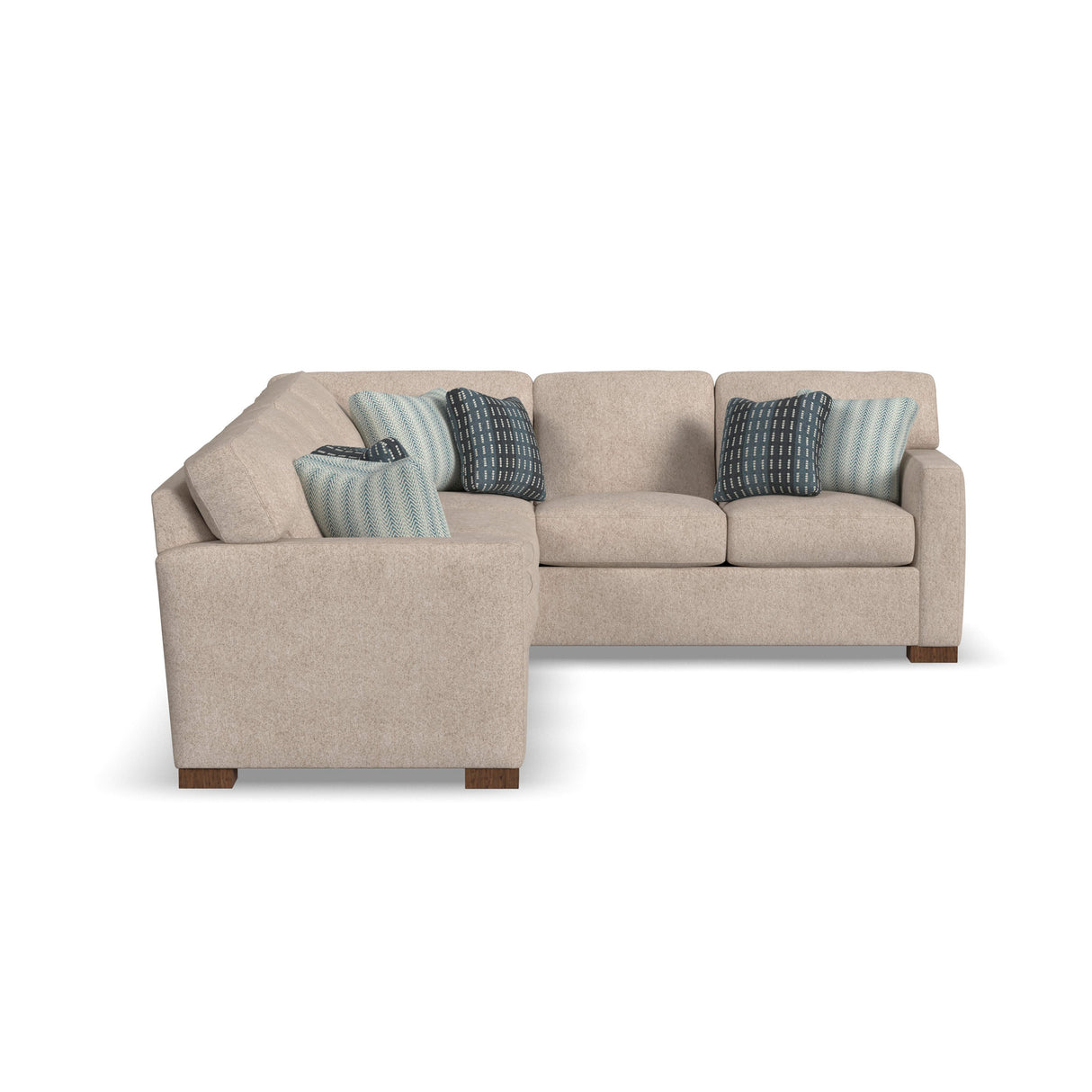 Side view of Bryant Shell 2 Piece Left Sofa Sectional