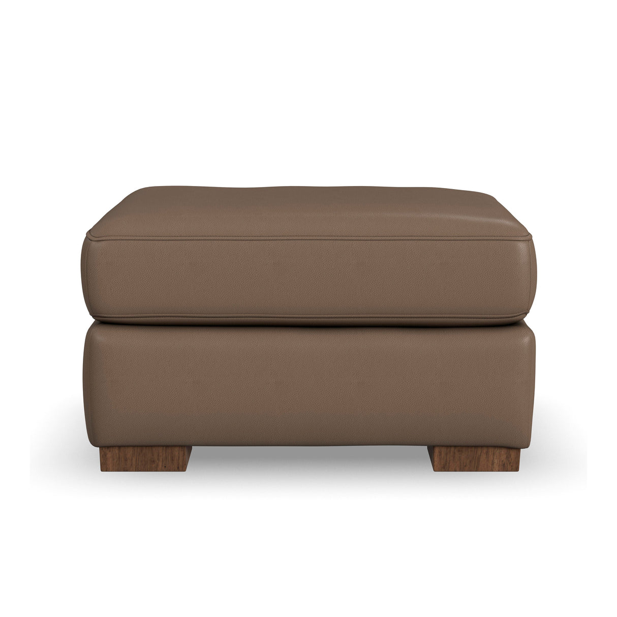 Bryant Dark Stone Leather Ottoman QK1103825
