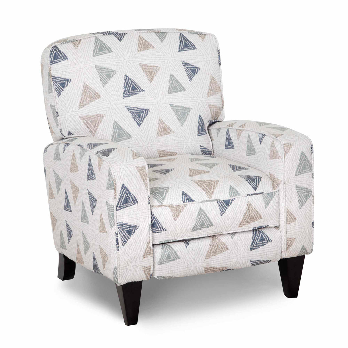Front right view of Elsa Indigo High Leg Recliner