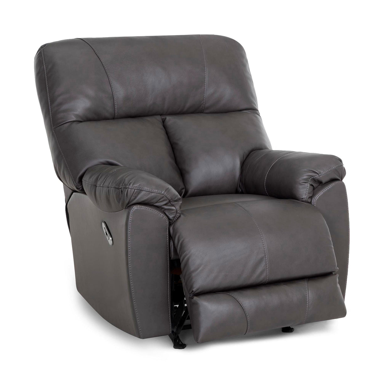 Extended view of Kodiak Iron Leather Power Rocking Recliner