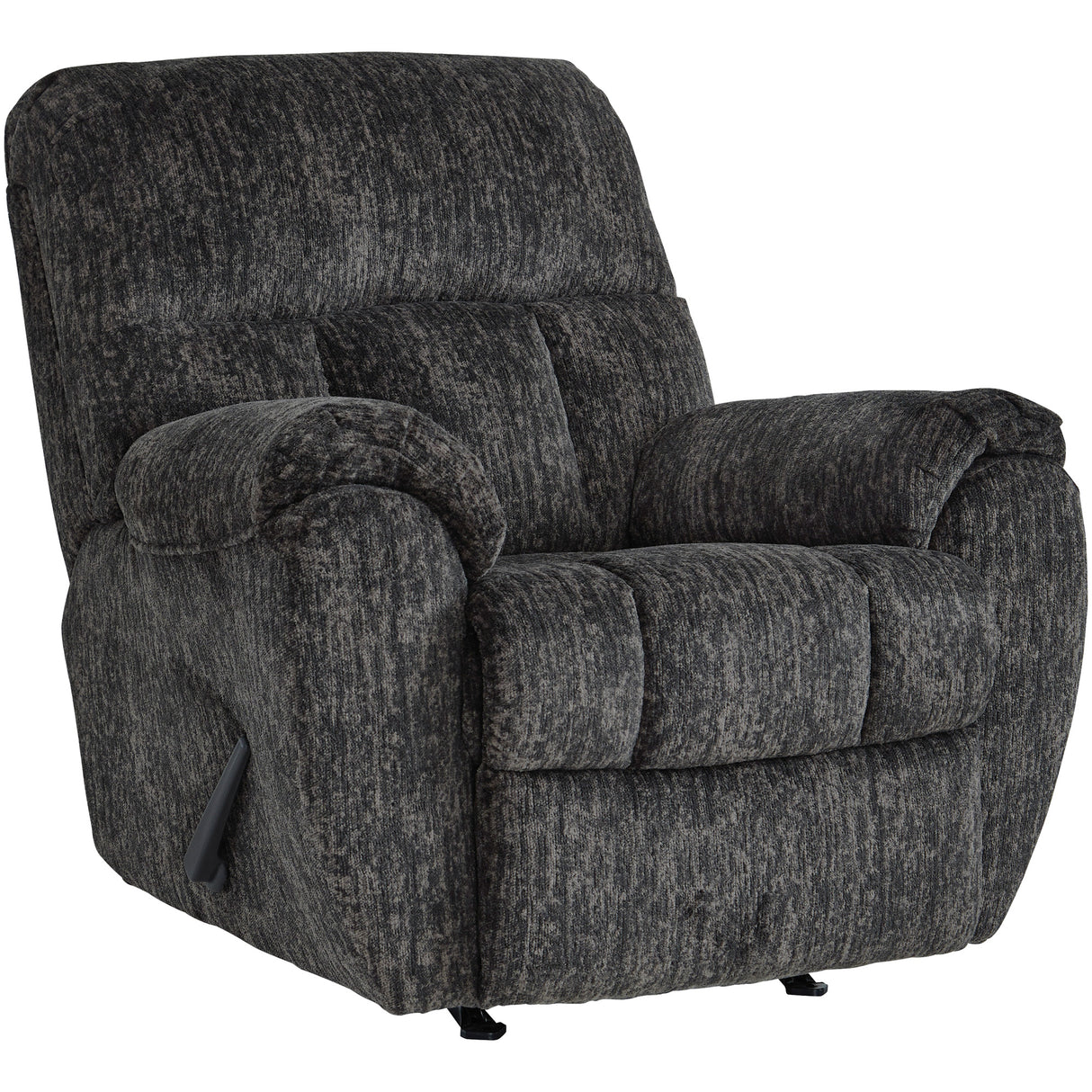 Front left view of Stayfish Gunmetal Rocker Recliner