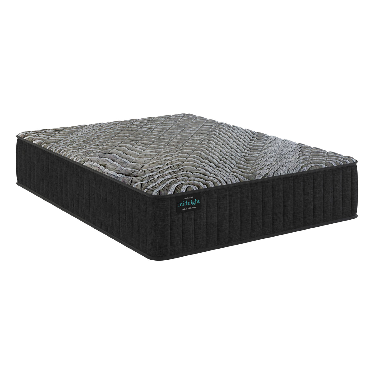 Front right view of Slumberland Midnight Select Firm Tight Top Twin Mattress