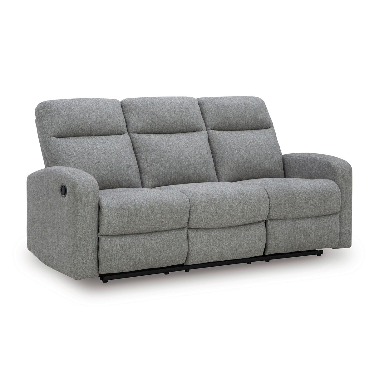 Front right view of Gauntlet Sterling Reclining Sofa