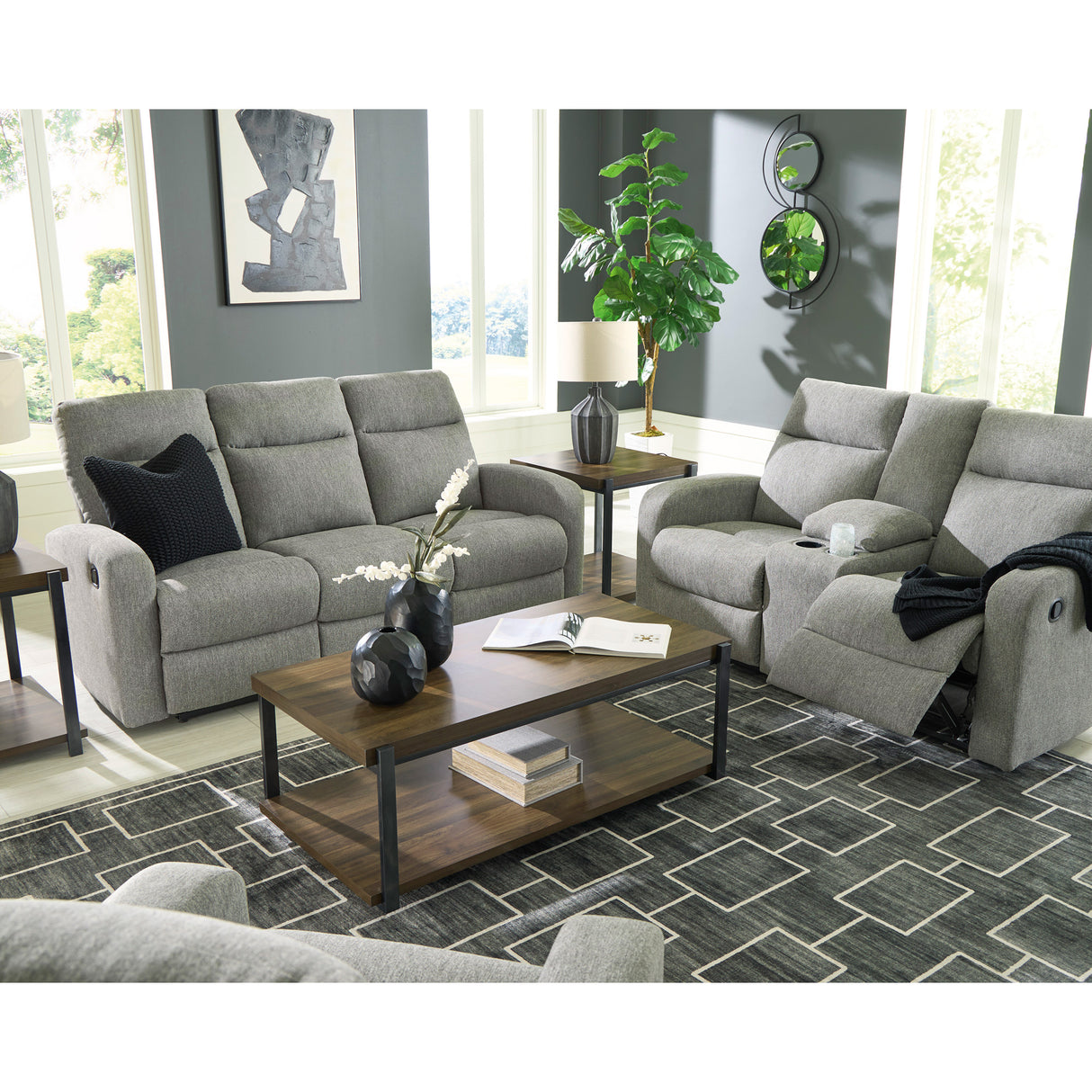 Room setting 3 featuring Gauntlet Sterling Reclining Sofa