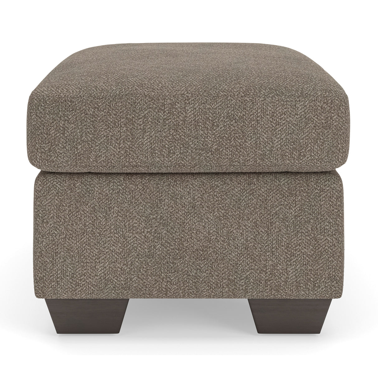 Side view of Triston-Peaks Suede Ottoman