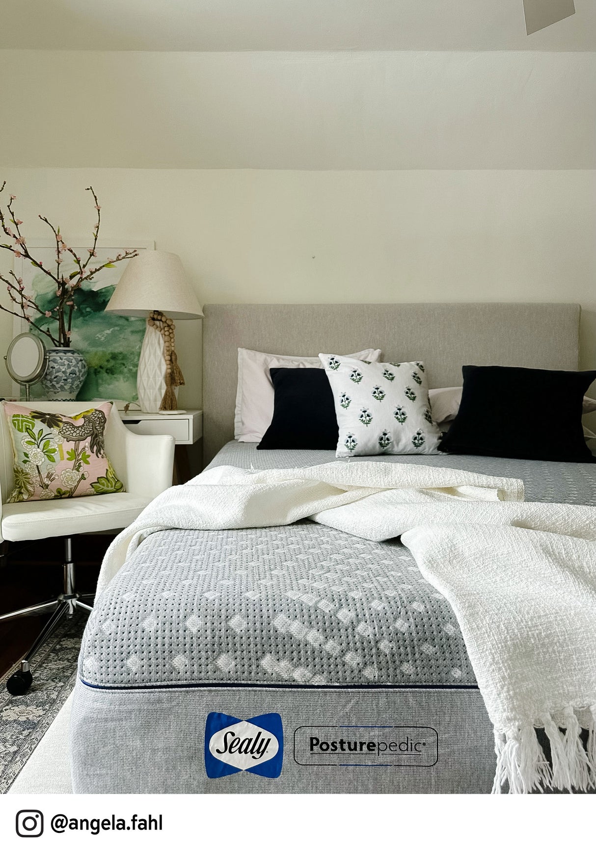 Room setting 3 featuring Queen Ivory Olivia Bed