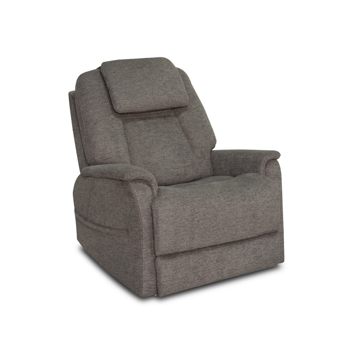 Front right view of Zecliner Umber Model 3+ Petite Lift Recliner