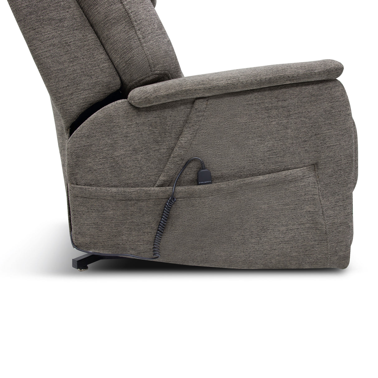 Detail view of Zecliner Umber Model 3+ Petite Lift Recliner