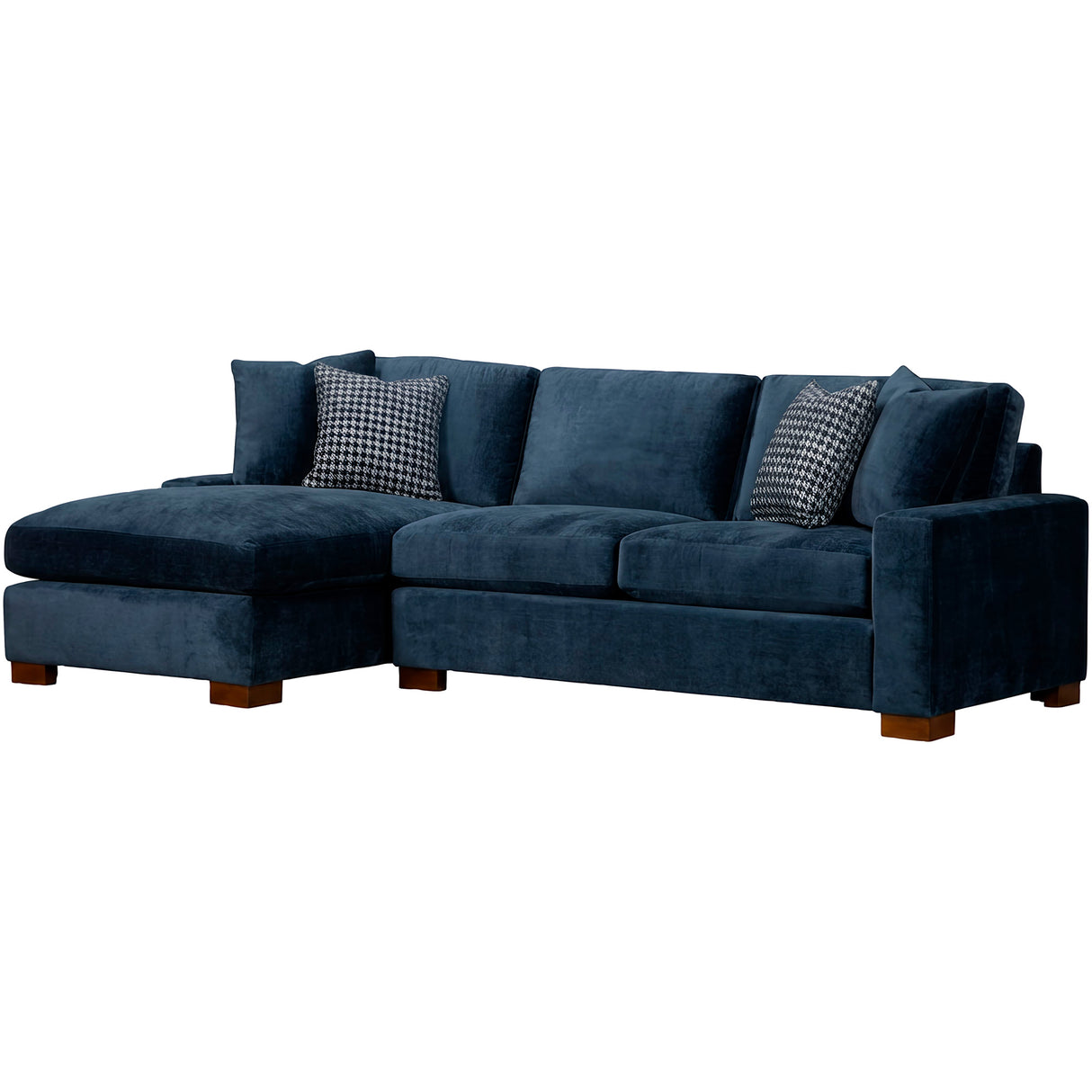Front right view of Juno Ink 2 Piece Left Chaise Sectional