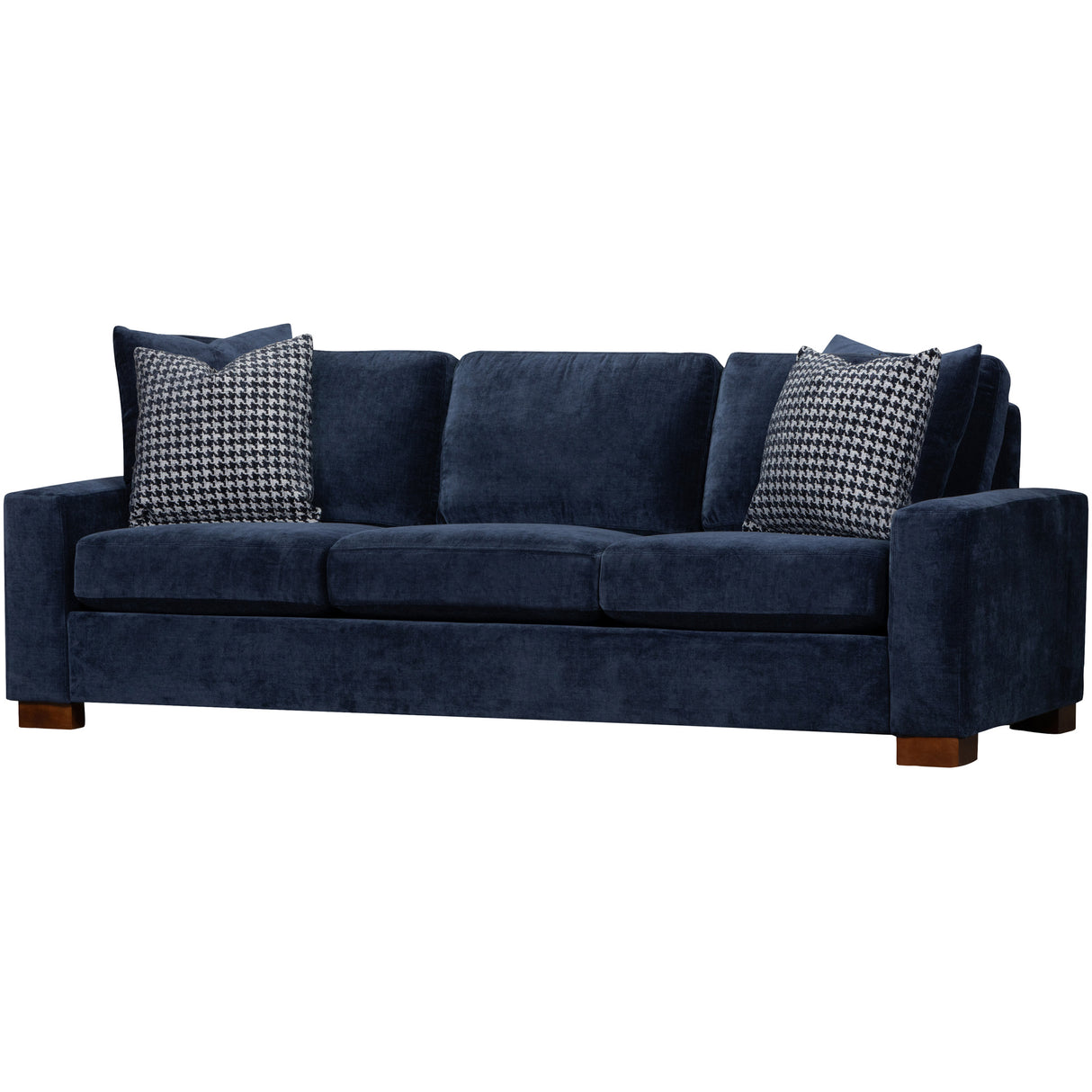Front right view of Juno Ink Feather Blend Oversized Sofa