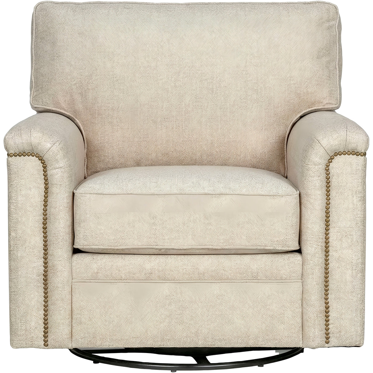 Warren Twine Nail Head Swivel Chair QK1104343