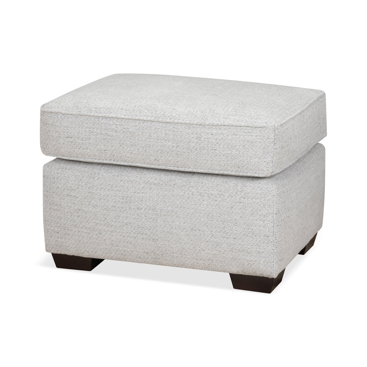Front right view of Merritt Sterling Ottoman