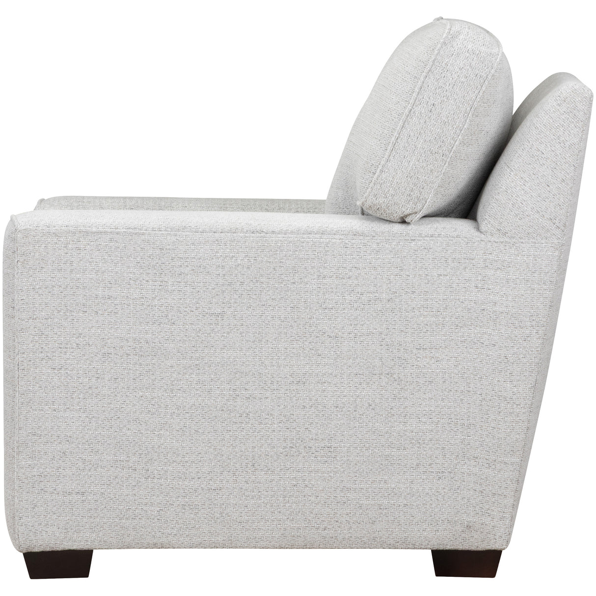 Side view of Merritt Sterling Feather Blend Chair