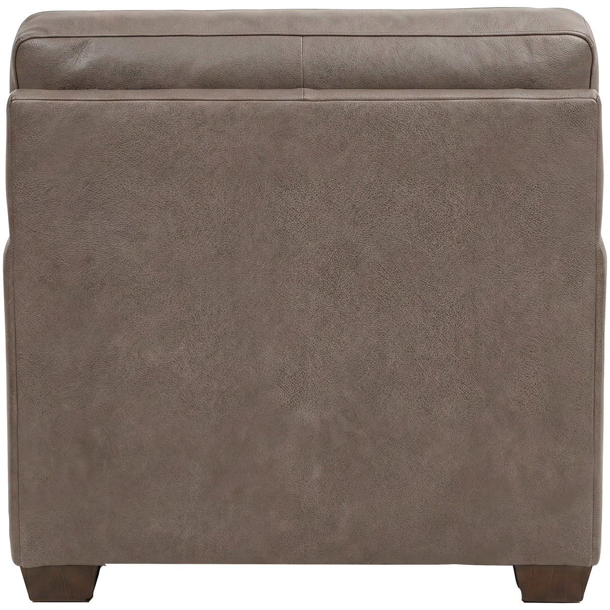 Back view of Merritt Carbone Feather Blend Leather Chair