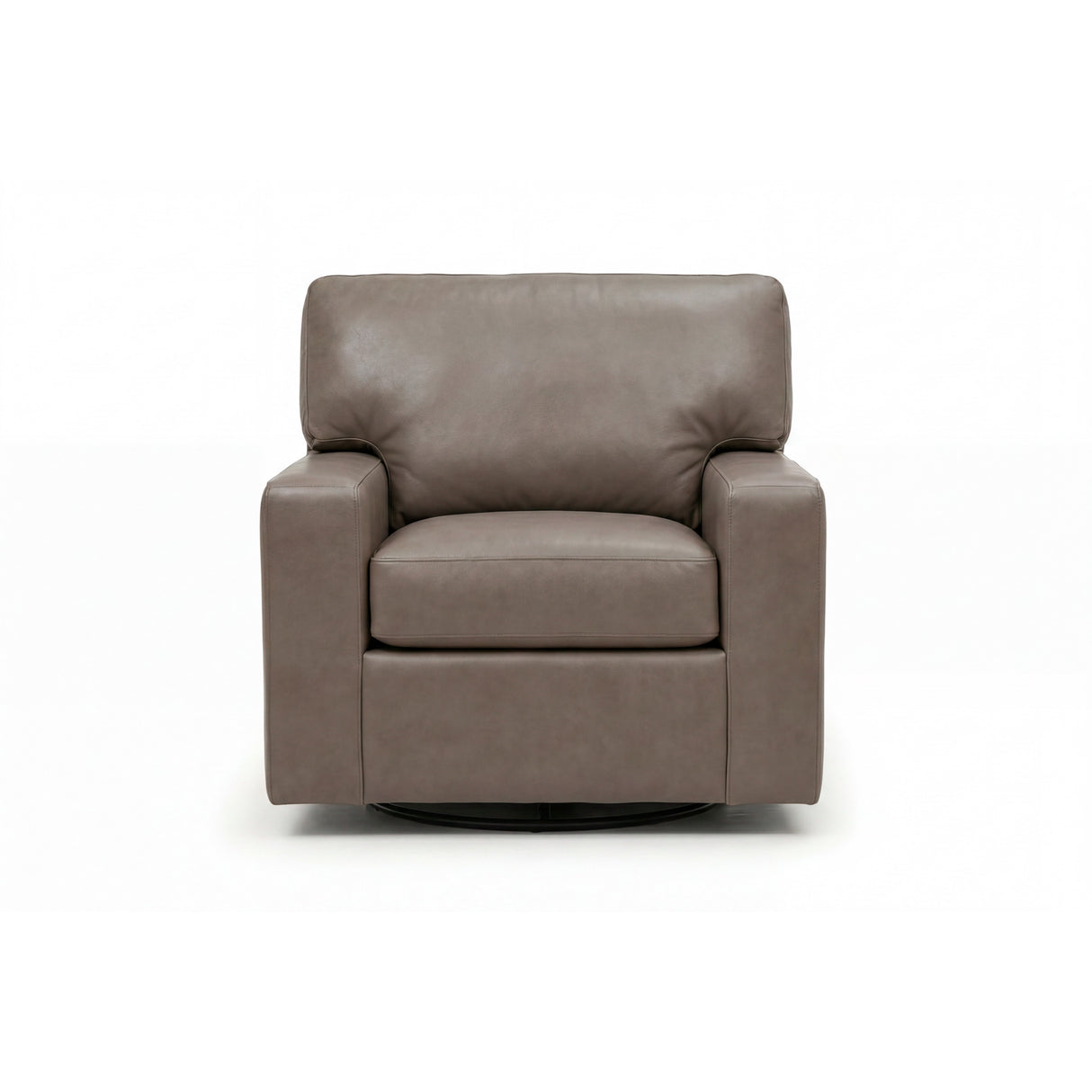 Merritt Carbone Feather Blend Leather Swivel Chair QK1104398