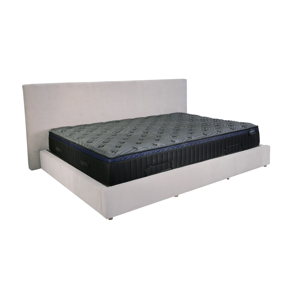 Front right view of Grayton Dove Slumberking Bed