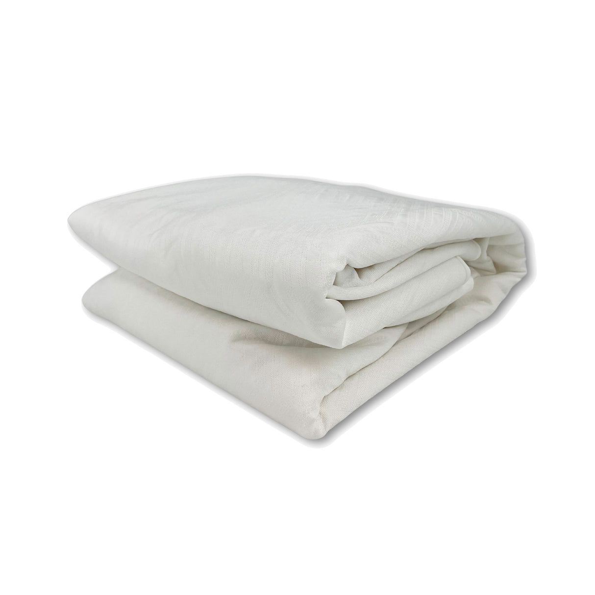 Open view of All Seasons White Split Head King Mattress Protector